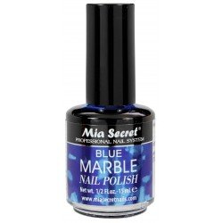 Blue Marble Nail Polish