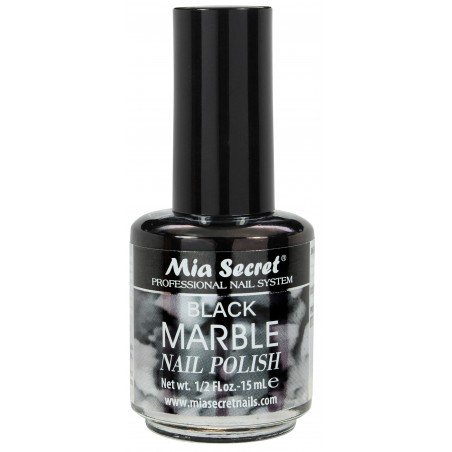 Black Marble Nail Polish