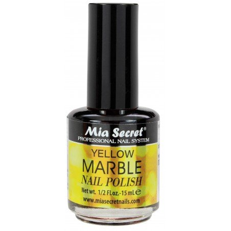 Yellow Marble Nail Polish