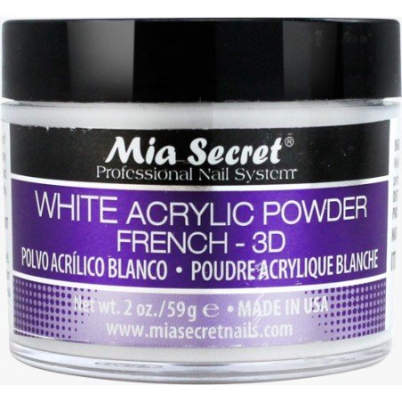 White 2 Oz Polvo Acrílico Blanco